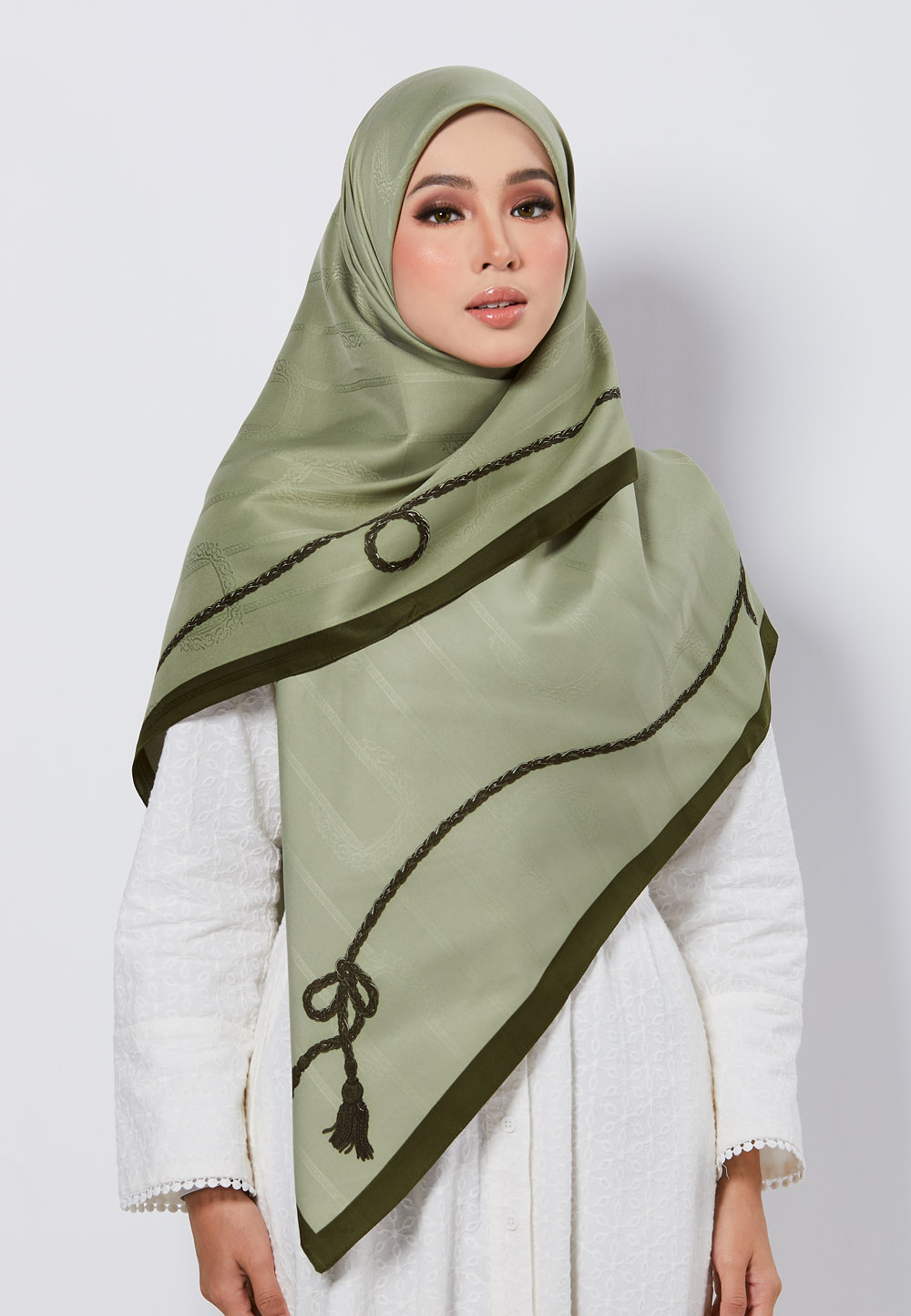 SQ MAYRAA JACQUARD TWILL IN GREEN